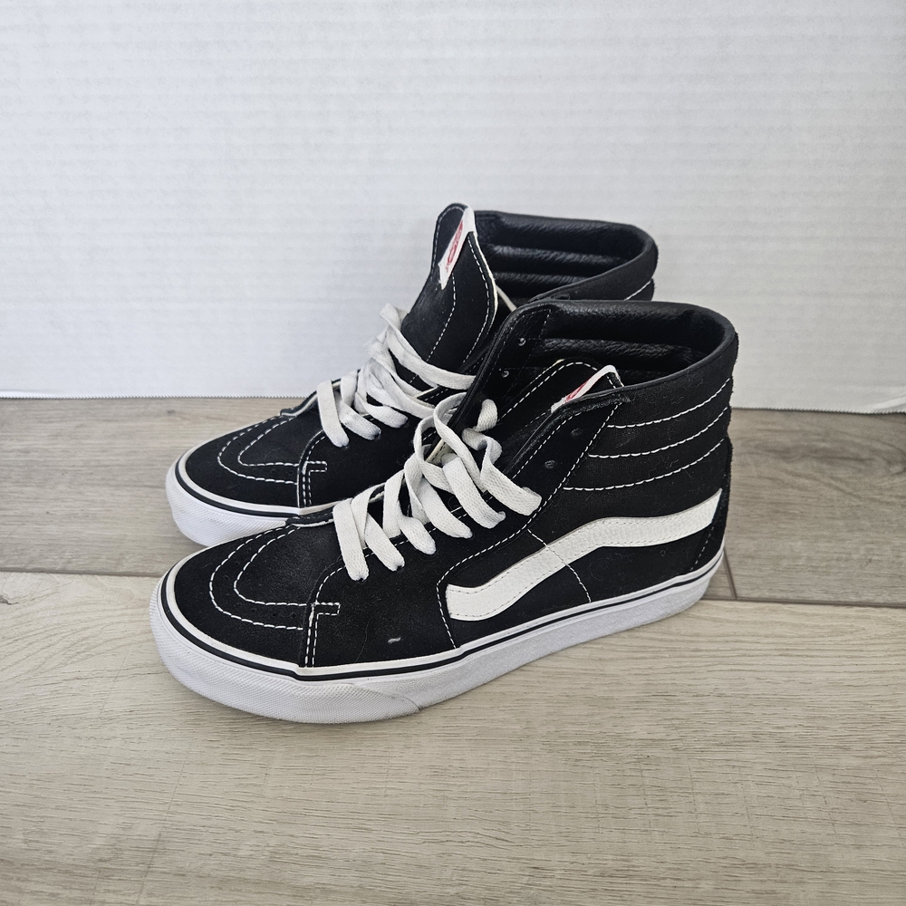 Vans Black and White High-Top Sneakers